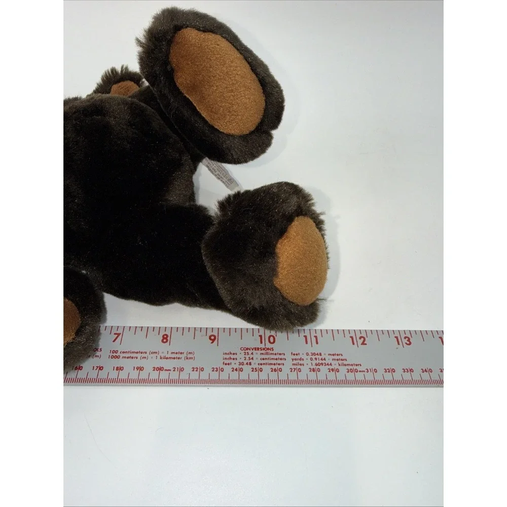 Velvete by Greek Dark‎ Brown Stuffed Plush Teddy Bear Nice And Soft Realistic